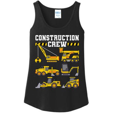 Construction Crew Worker Excavator Ladies Essential Tank