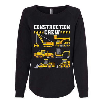 Construction Crew Worker Excavator Womens California Wash Sweatshirt