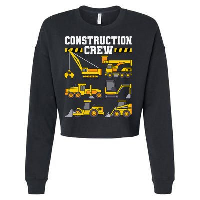 Construction Crew Worker Excavator Cropped Pullover Crew
