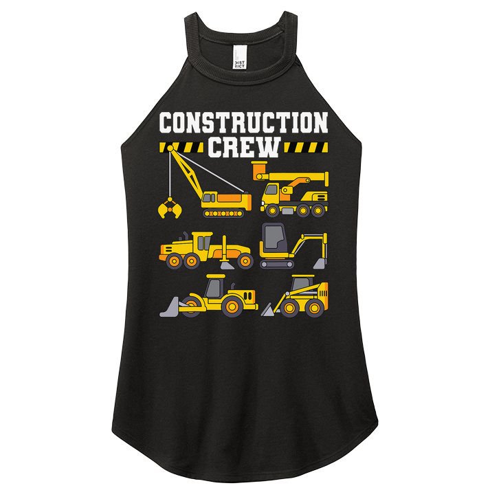 Construction Crew Worker Excavator Women's Perfect Tri Rocker Tank