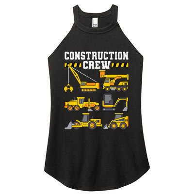 Construction Crew Worker Excavator Women’s Perfect Tri Rocker Tank