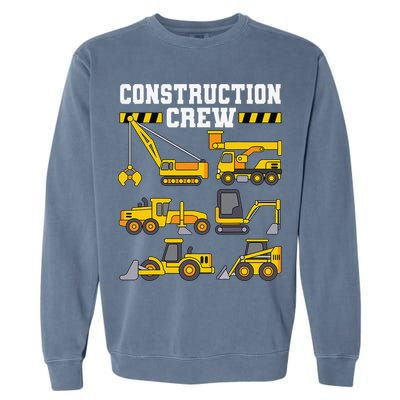 Construction Crew Worker Excavator Garment-Dyed Sweatshirt