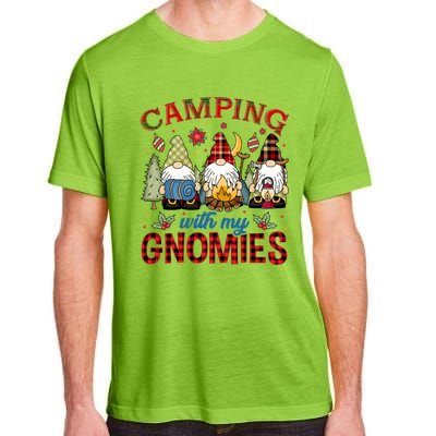 Christmas Camping With My Gnomies Camping Christmas Gift Adult ChromaSoft Performance T-Shirt