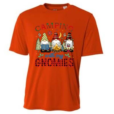 Christmas Camping With My Gnomies Camping Christmas Gift Cooling Performance Crew T-Shirt