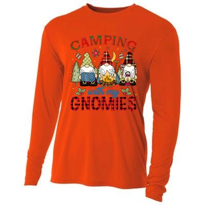 Christmas Camping With My Gnomies Camping Christmas Gift Cooling Performance Long Sleeve Crew