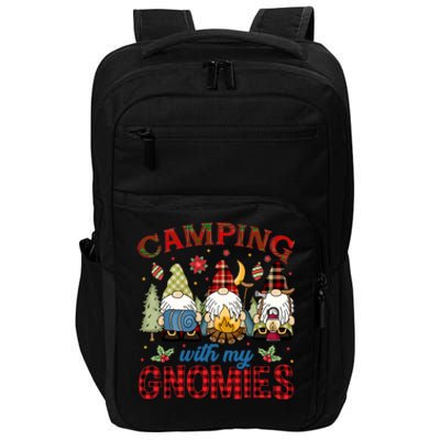 Christmas Camping With My Gnomies Camping Christmas Gift Impact Tech Backpack