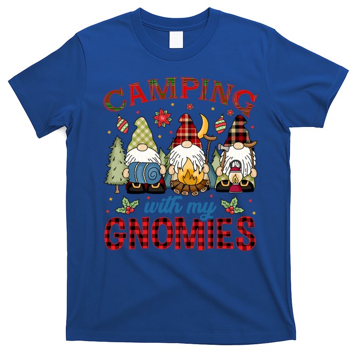 Christmas Camping With My Gnomies Camping Christmas Gift T-Shirt