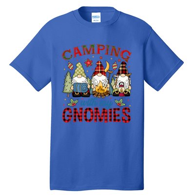 Christmas Camping With My Gnomies Camping Christmas Gift Tall T-Shirt