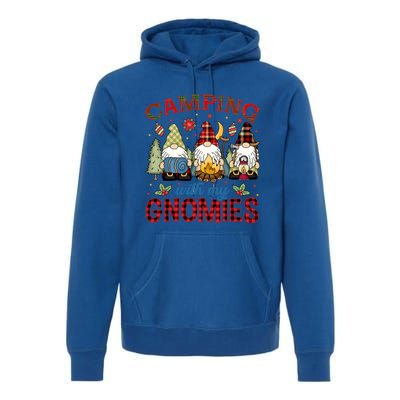 Christmas Camping With My Gnomies Camping Christmas Gift Premium Hoodie