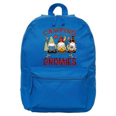 Christmas Camping With My Gnomies Camping Christmas Gift 16 in Basic Backpack