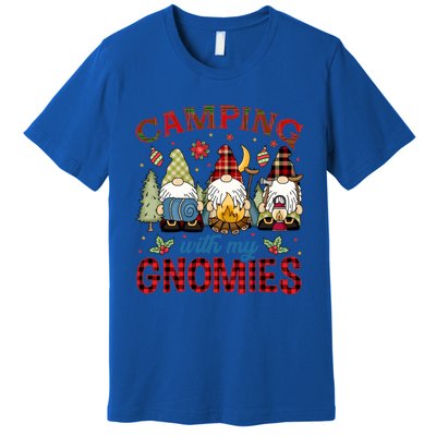 Christmas Camping With My Gnomies Camping Christmas Gift Premium T-Shirt