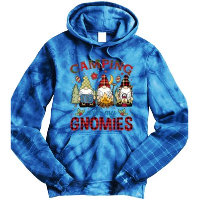 Christmas Camping With My Gnomies Camping Christmas Gift Tie Dye Hoodie