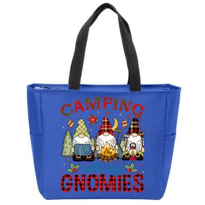 Christmas Camping With My Gnomies Camping Christmas Gift Zip Tote Bag