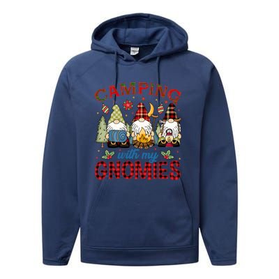 Christmas Camping With My Gnomies Camping Christmas Gift Performance Fleece Hoodie