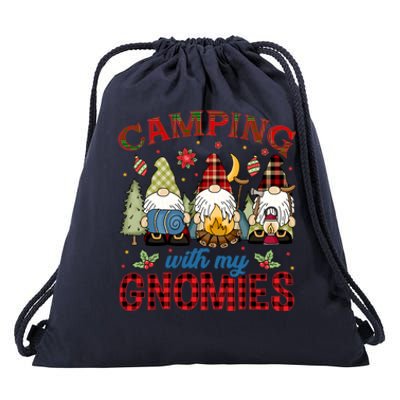 Christmas Camping With My Gnomies Camping Christmas Gift Drawstring Bag