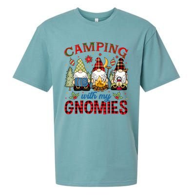 Christmas Camping With My Gnomies Camping Christmas Gift Sueded Cloud Jersey T-Shirt