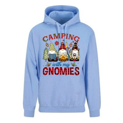 Christmas Camping With My Gnomies Camping Christmas Gift Unisex Surf Hoodie