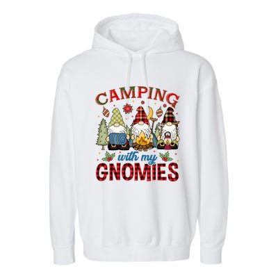 Christmas Camping With My Gnomies Camping Christmas Gift Garment-Dyed Fleece Hoodie