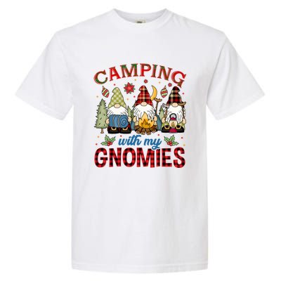 Christmas Camping With My Gnomies Camping Christmas Gift Garment-Dyed Heavyweight T-Shirt