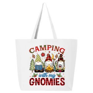 Christmas Camping With My Gnomies Camping Christmas Gift 25L Jumbo Tote