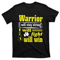 Childhood Cancer Warrior I Will Stay Strong I Will Fight T-Shirt