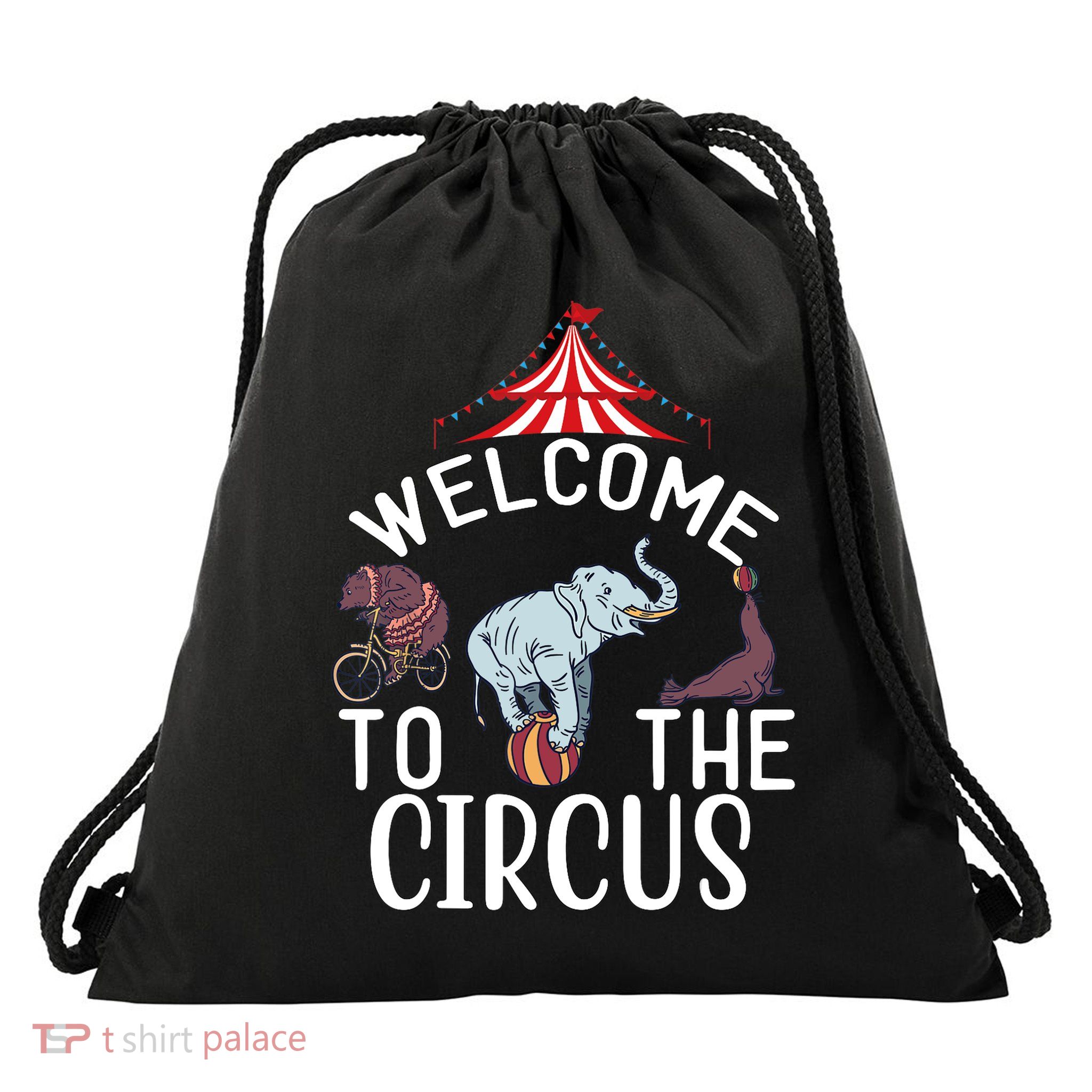 Circus Costume Wo Carnival Monday Wear Circus Staff Party Drawstring Bag