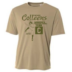 Chicago Colleens Women Professional Baseball Team 1948 Cooling Performance Crew T-Shirt