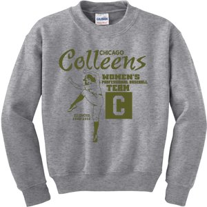 Chicago Colleens Women Professional Baseball Team 1948 Kids Sweatshirt