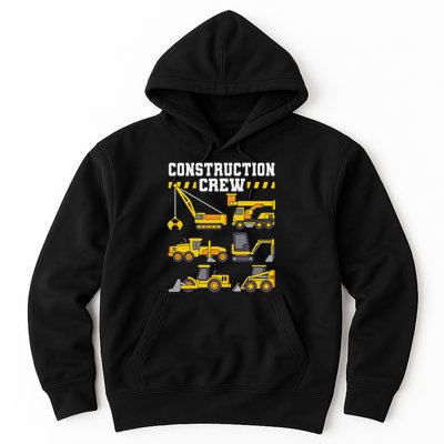 Construction Crew Worker Excavator Hoodie