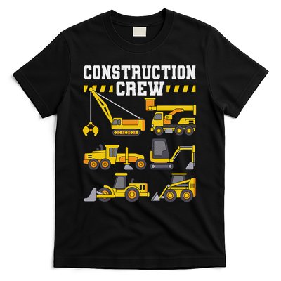 Construction Crew Worker Excavator T-Shirt
