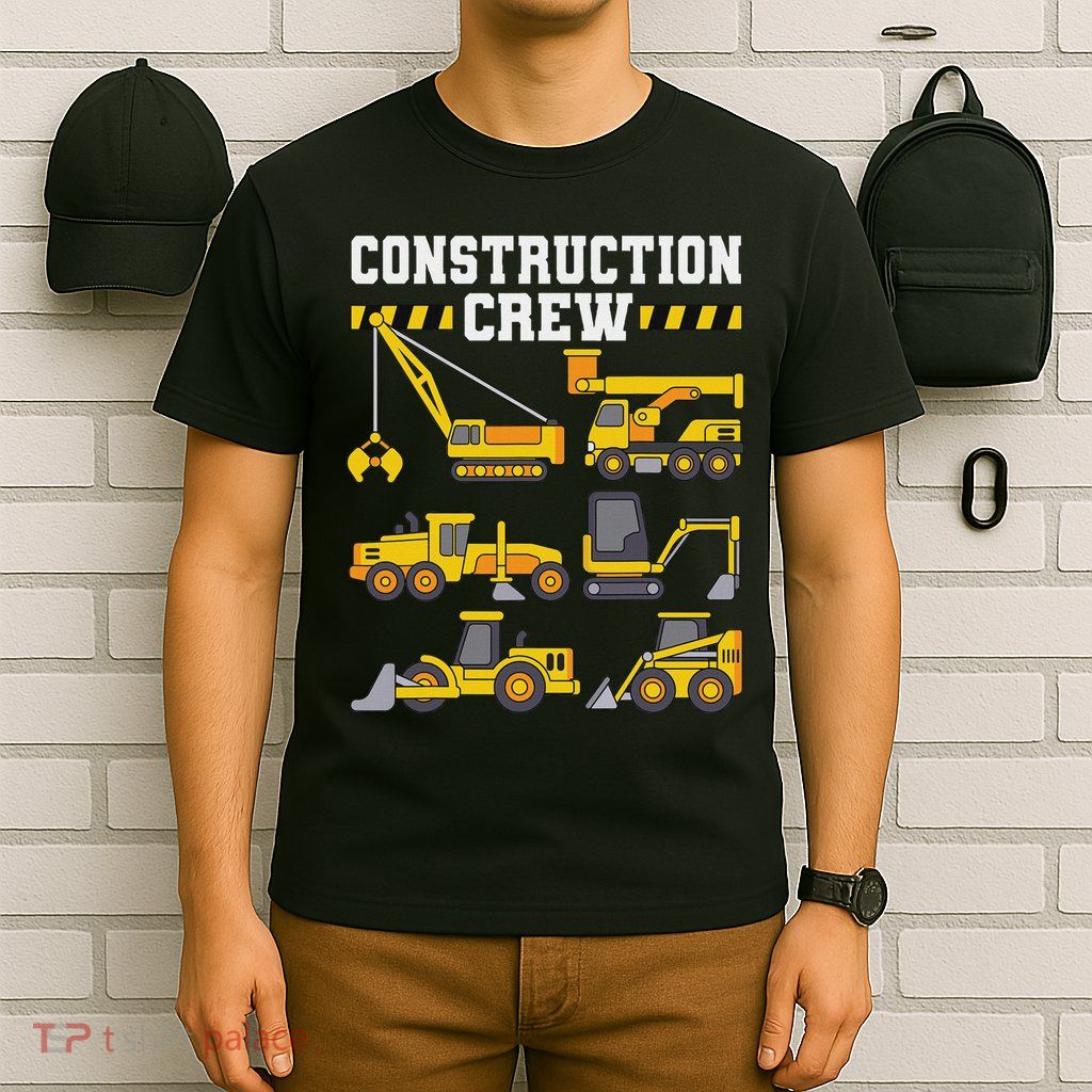Construction Crew Worker Excavator T-Shirt