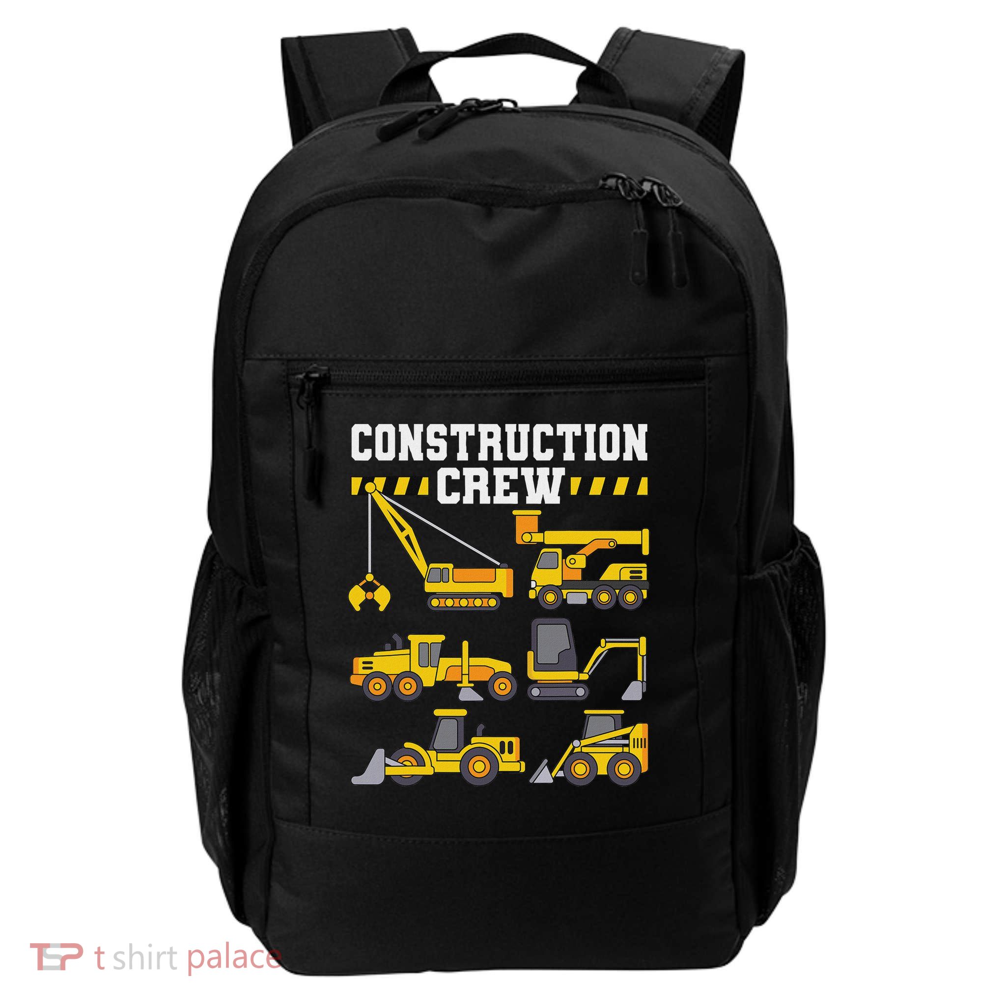 Construction Crew Worker Excavator Daily Commute Backpack
