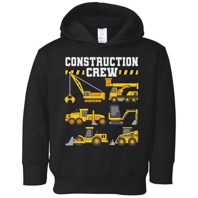 Construction Crew Worker Excavator Toddler Hoodie