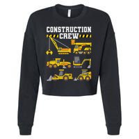 Construction Crew Worker Excavator Cropped Pullover Crew