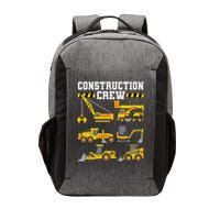 Construction Crew Worker Excavator Vector Backpack