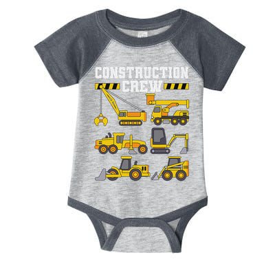 Construction Crew Worker Excavator Infant Baby Jersey Bodysuit