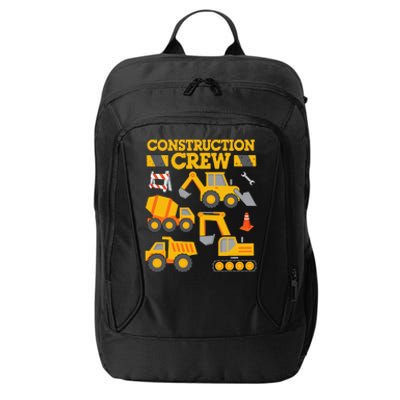 Construction Crew Worker Excavator City Backpack