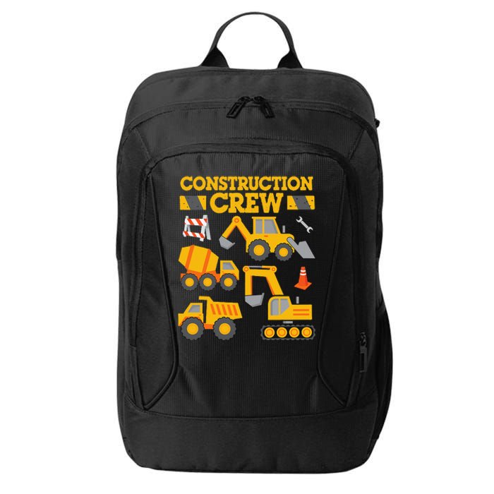 Construction Crew Worker Excavator City Backpack