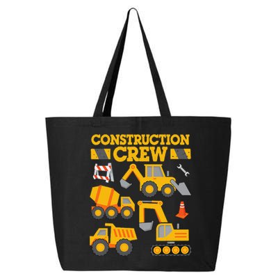 Construction Crew Worker Excavator 25L Jumbo Tote