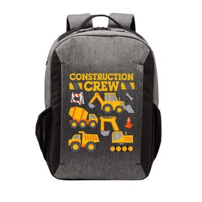 Construction Crew Worker Excavator Vector Backpack