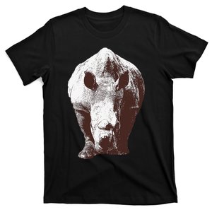 Cool Cute Walking Rhinoceros Hippopotamus Hippo Rhino Animal T-Shirt