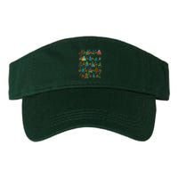 Colorful Christmas Watercolor Tree Pattern Visor