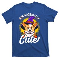 Cute Corgi Wearing Witch Hat FurTastically Cute Gift T-Shirt