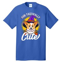 Cute Corgi Wearing Witch Hat FurTastically Cute Gift Tall T-Shirt