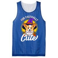 Cute Corgi Wearing Witch Hat FurTastically Cute Gift Mesh Reversible Basketball Jersey Tank