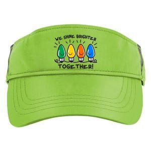 Cute Christmas We Shine Brighter Together Adult Drive Performance Visor