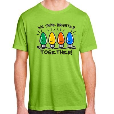 Cute Christmas We Shine Brighter Together Adult ChromaSoft Performance T-Shirt