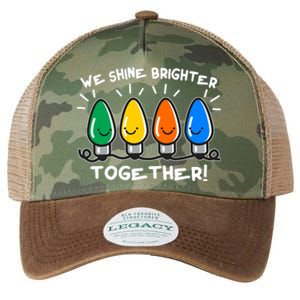 Cute Christmas We Shine Brighter Together Legacy Tie Dye Trucker Hat