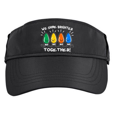 Cute Christmas We Shine Brighter Together Adult Drive Performance Visor