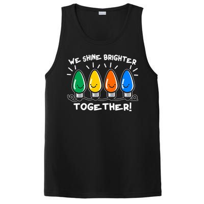 Cute Christmas We Shine Brighter Together PosiCharge Competitor Tank